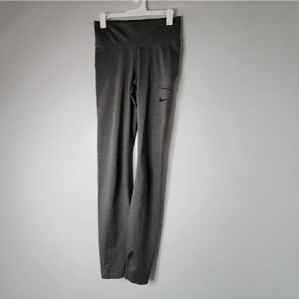 Nike Womens Dri-Fit Leggings Gray Size XS